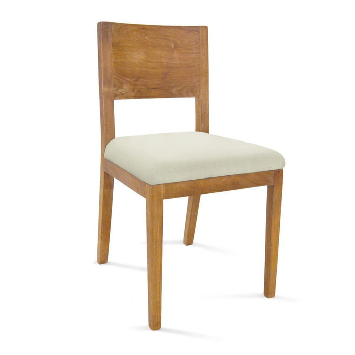 Jídelní židle ADELAIDE světlý potah - teak