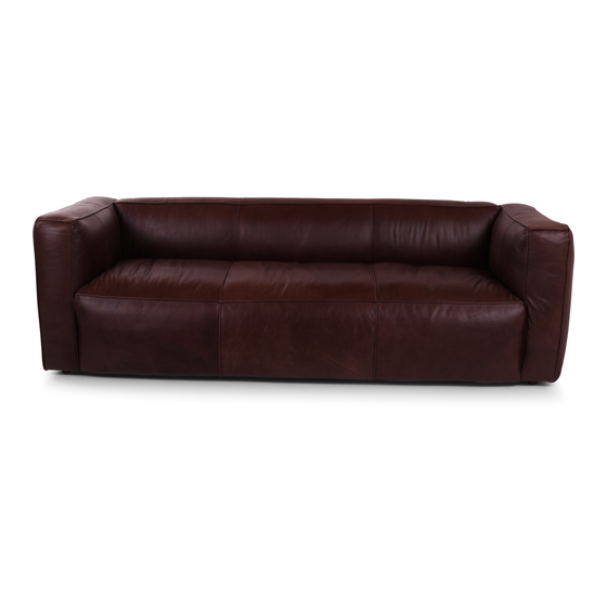 Trojmístné sofa Layland - chocolate kůže
