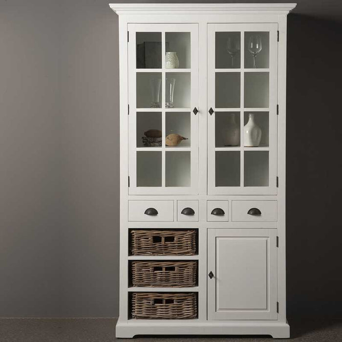 Vitrína s úložnými boxy Naples