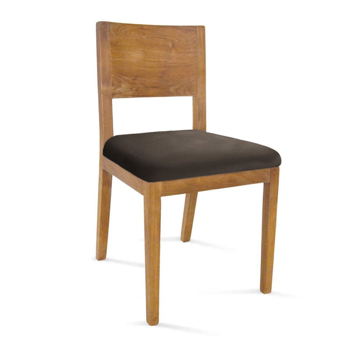 Dining chair ADELAIDE dark cover - teak