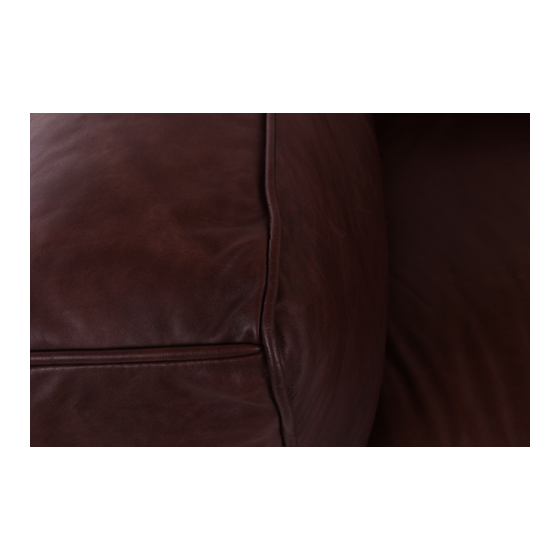 Layland three-seater sofa - chocolate leather