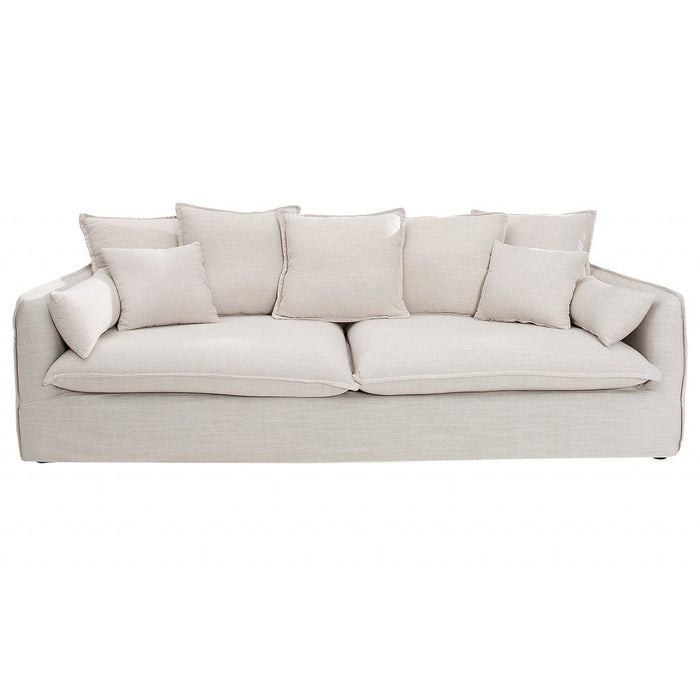 Three-seater sofa Helitos 215cm - White