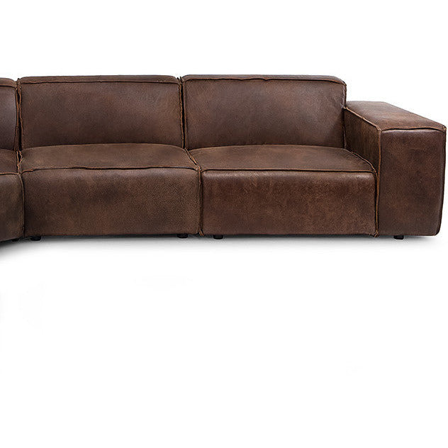 Leather Grand corner modular sofa Jagger 326x326cm