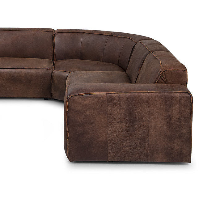 Leather Grand corner modular sofa Jagger 326x326cm