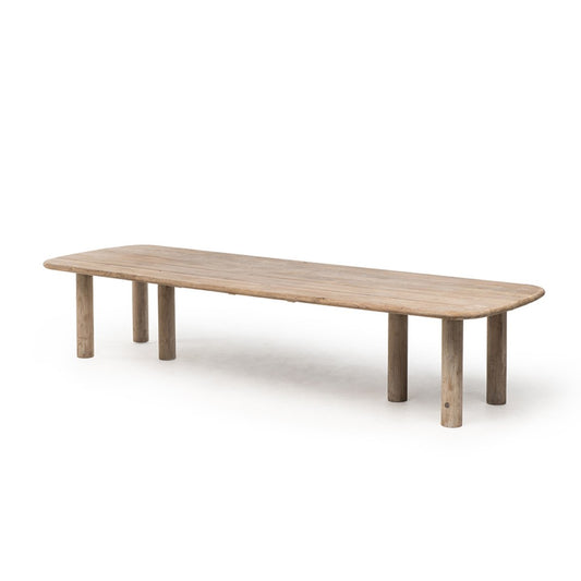 COLIN outdoor dining table made of natural reclaimed teak