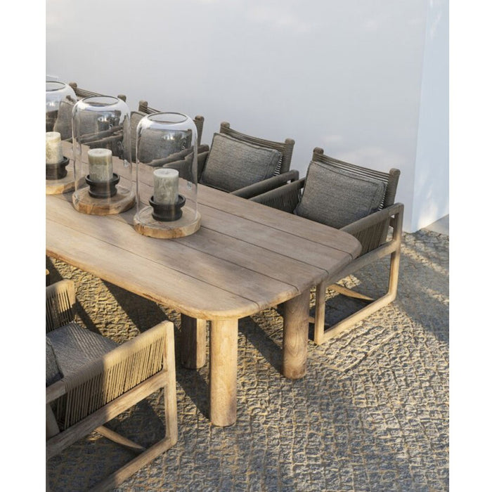 COLIN outdoor dining table made of natural reclaimed teak