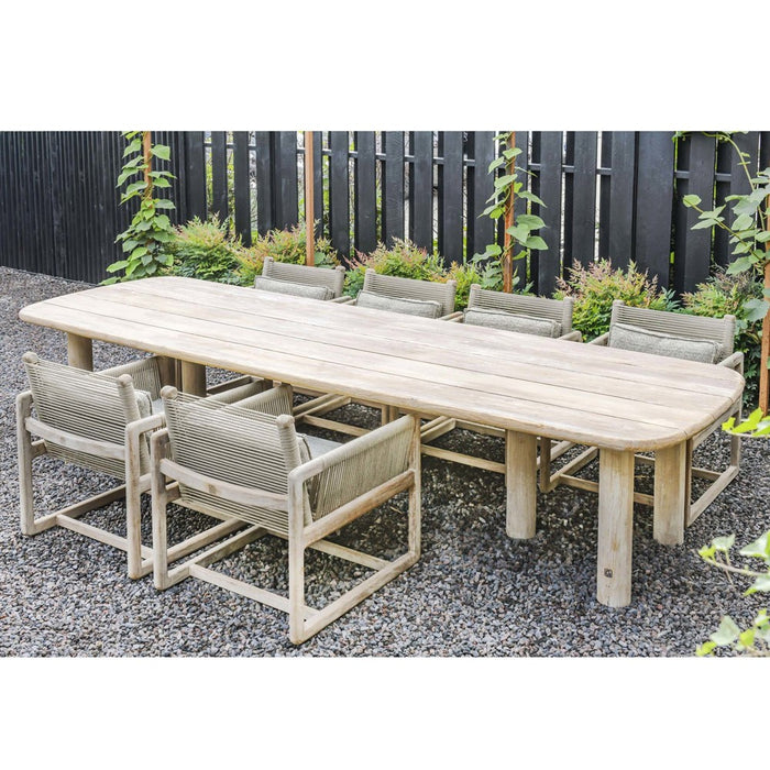 COLIN outdoor dining table made of natural reclaimed teak