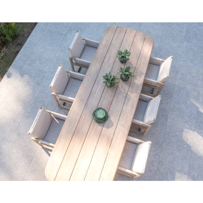 COLIN outdoor dining table made of natural reclaimed teak