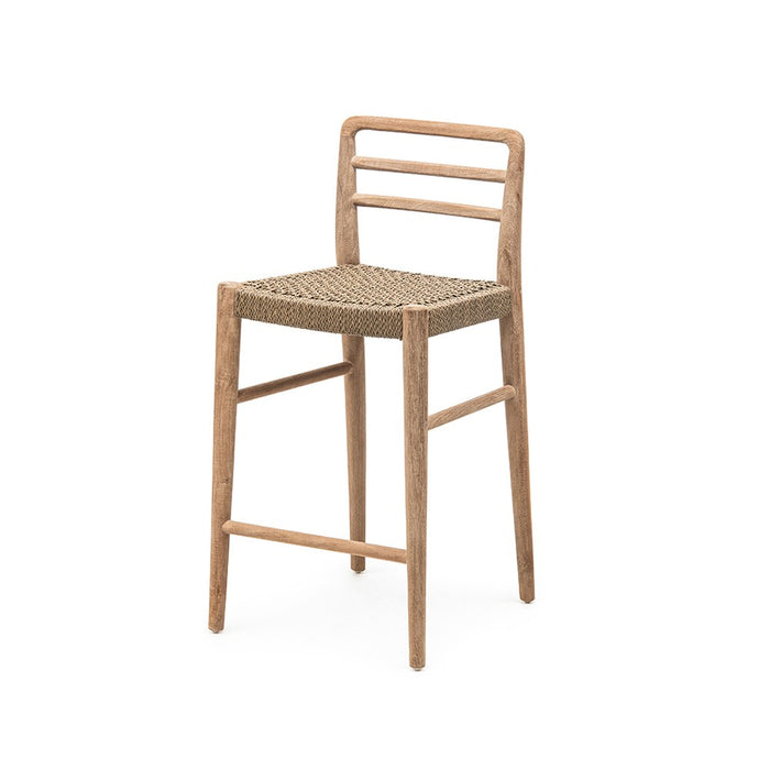 JADA bar chair made of natural regenerated teak wood