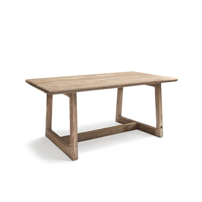 DELMON outdoor bar table made of natural regenerated teak