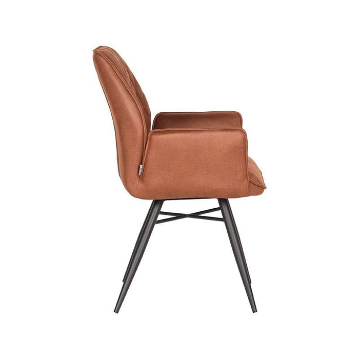 Design chair made of artificial leather Bink