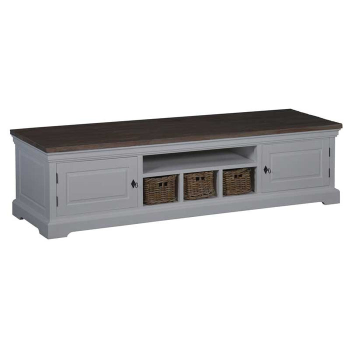 TV table with Naples storage boxes