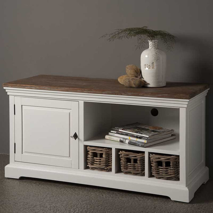 TV table with Naples storage boxes