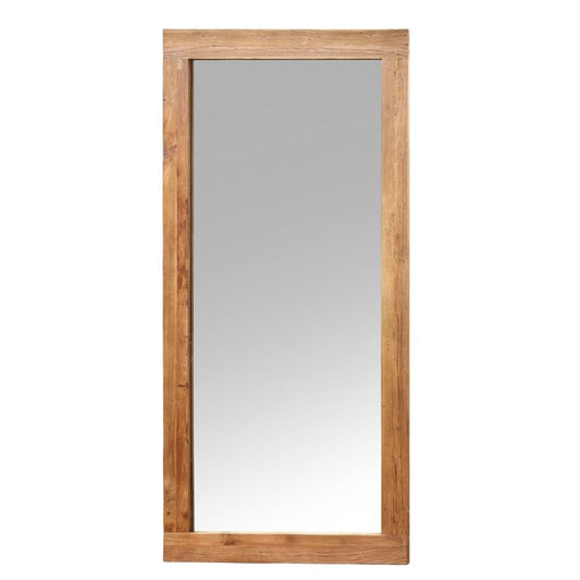 Natural teak mirror